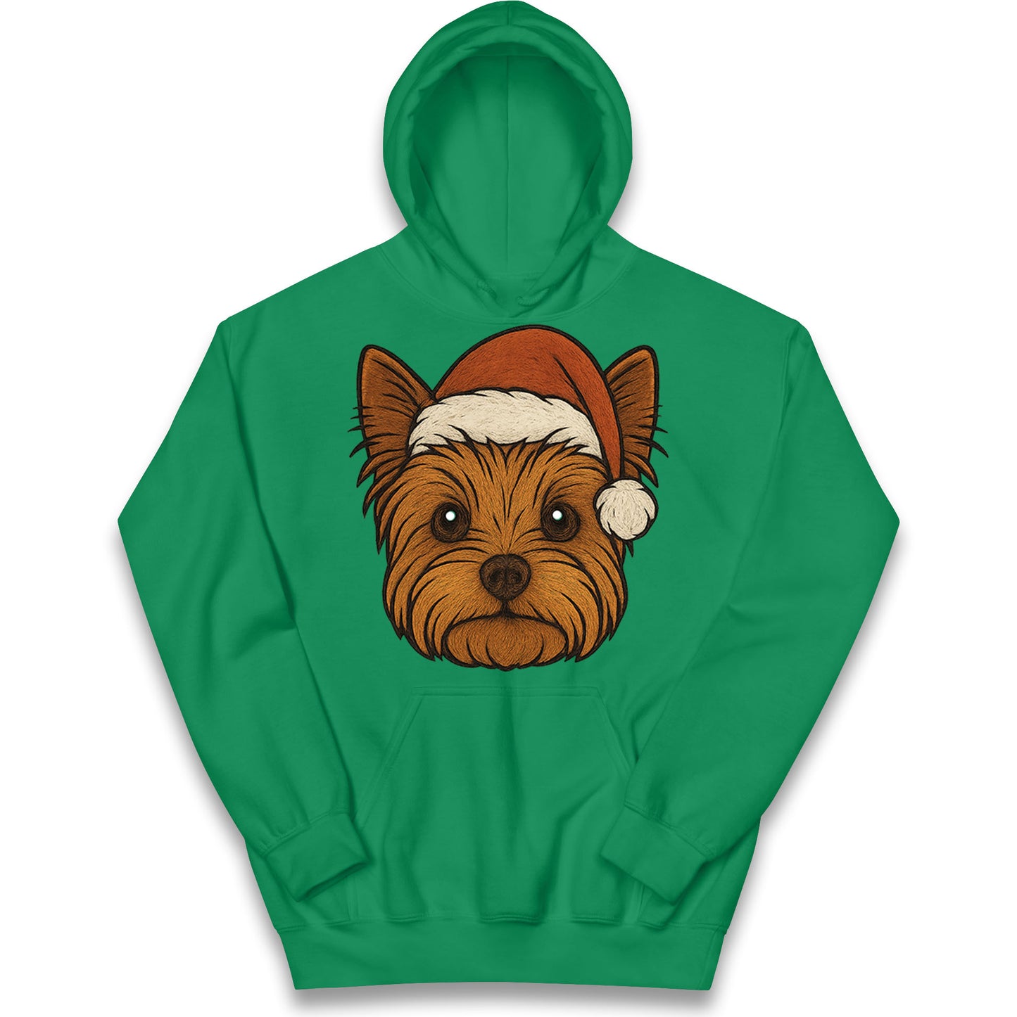 Yorkshire Terrier Christmas Kids Hoodie