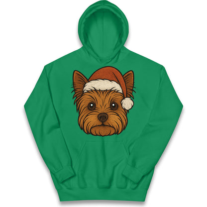 Yorkshire Terrier Christmas Kids Hoodie