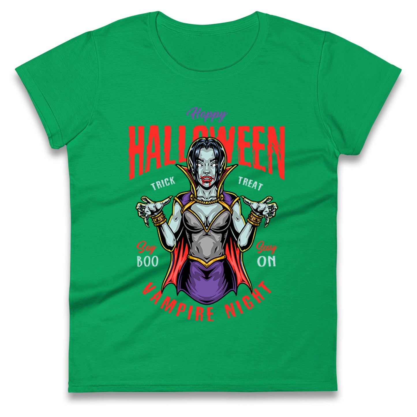 Halloween Vampire Ladies T Shirt