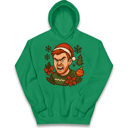 Angry Ginge Christmas Kids Hoodie
