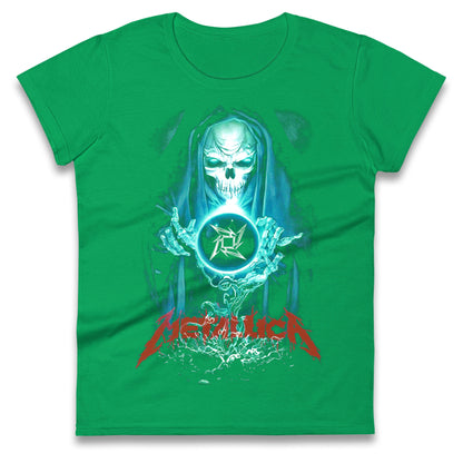 Metallica Skellington Sorcerer Ladies T Shirt