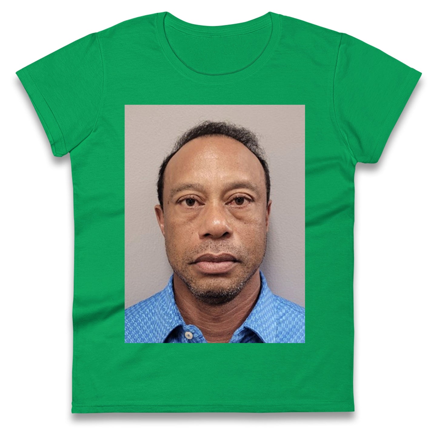 Tiger Woods Mugshot Ladies T Shirt