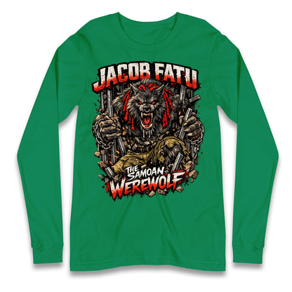 Jacob Fatu The Samoan Werewolf Long Sleeve Shirt