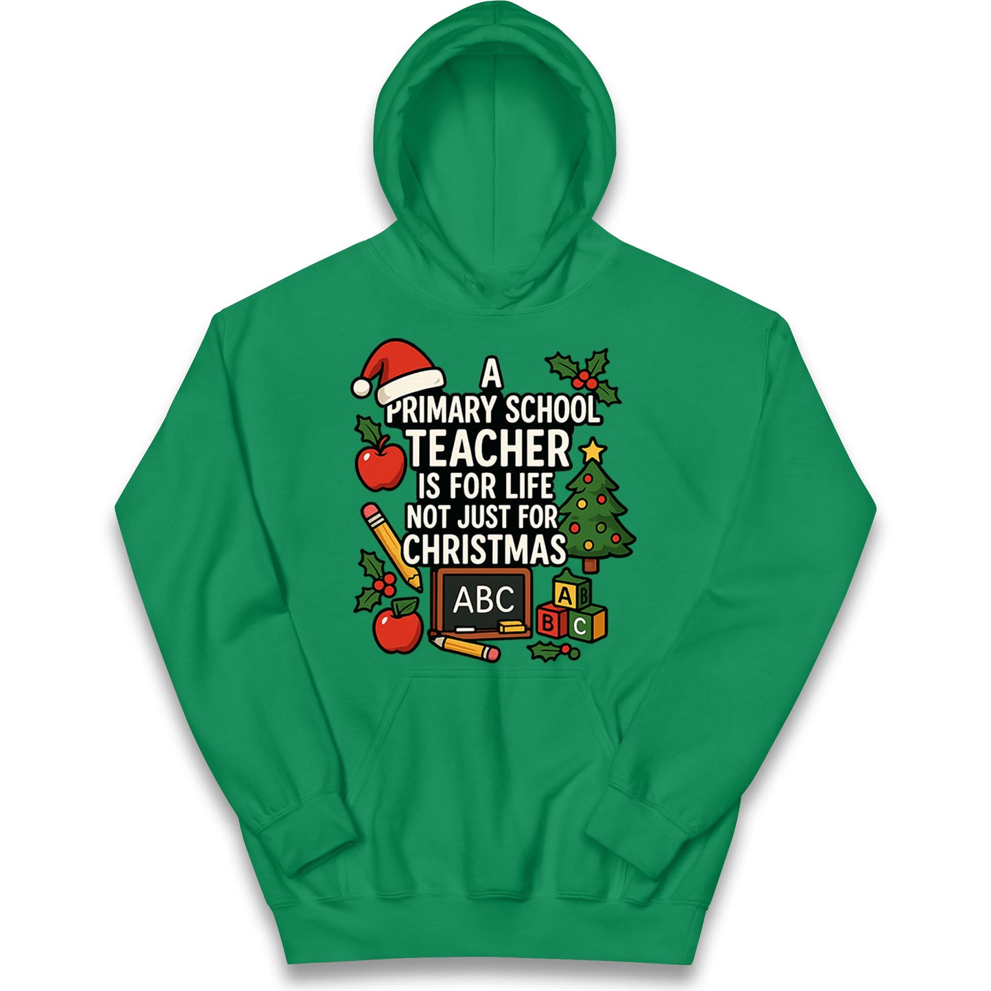 Primary School Teacher Christmas Kids Hoodie