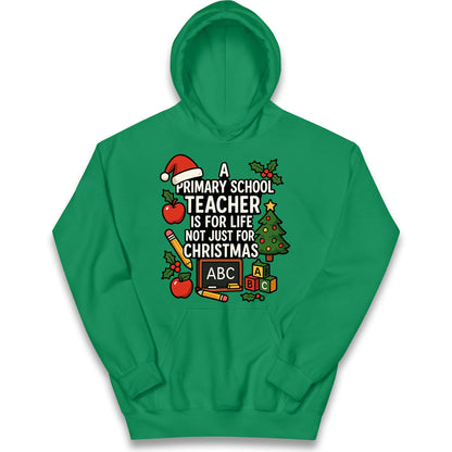 Primary School Teacher Christmas Kids Hoodie