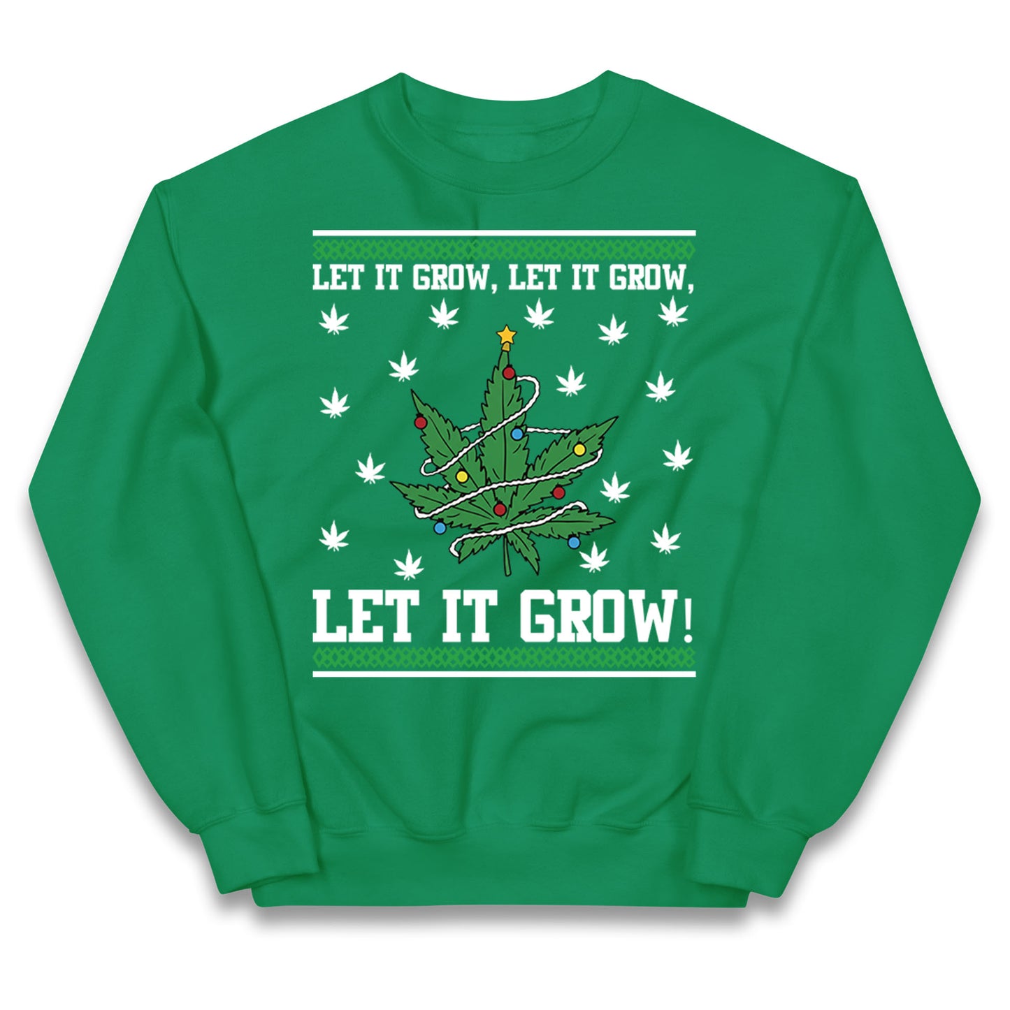 Cannabis Christmas Kids Jumper