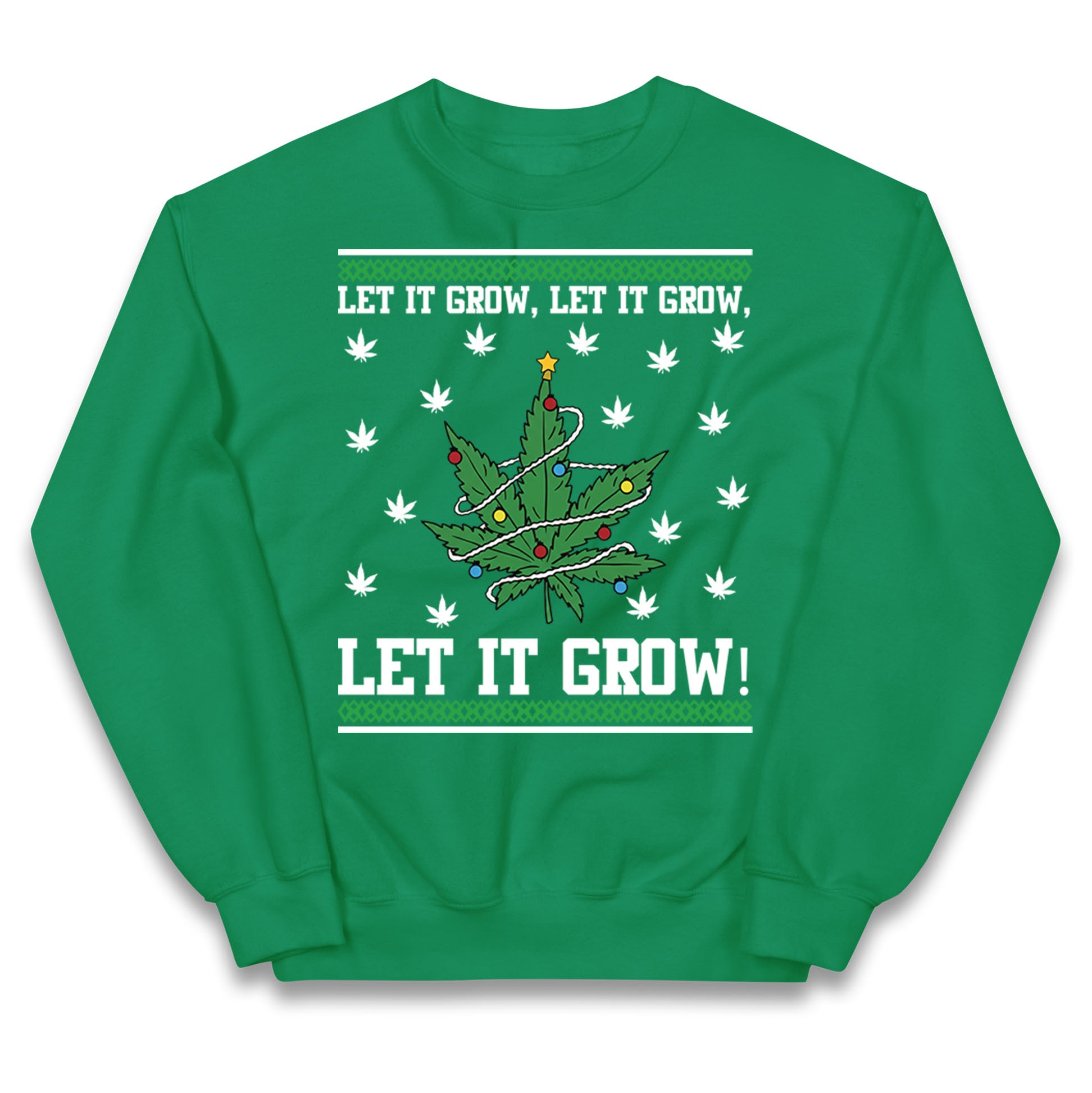 Cannabis Christmas Kids Jumper