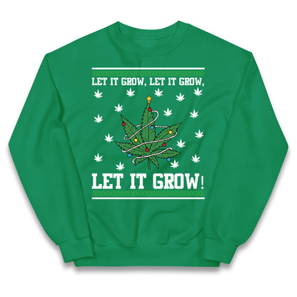 Cannabis Christmas Kids Jumper