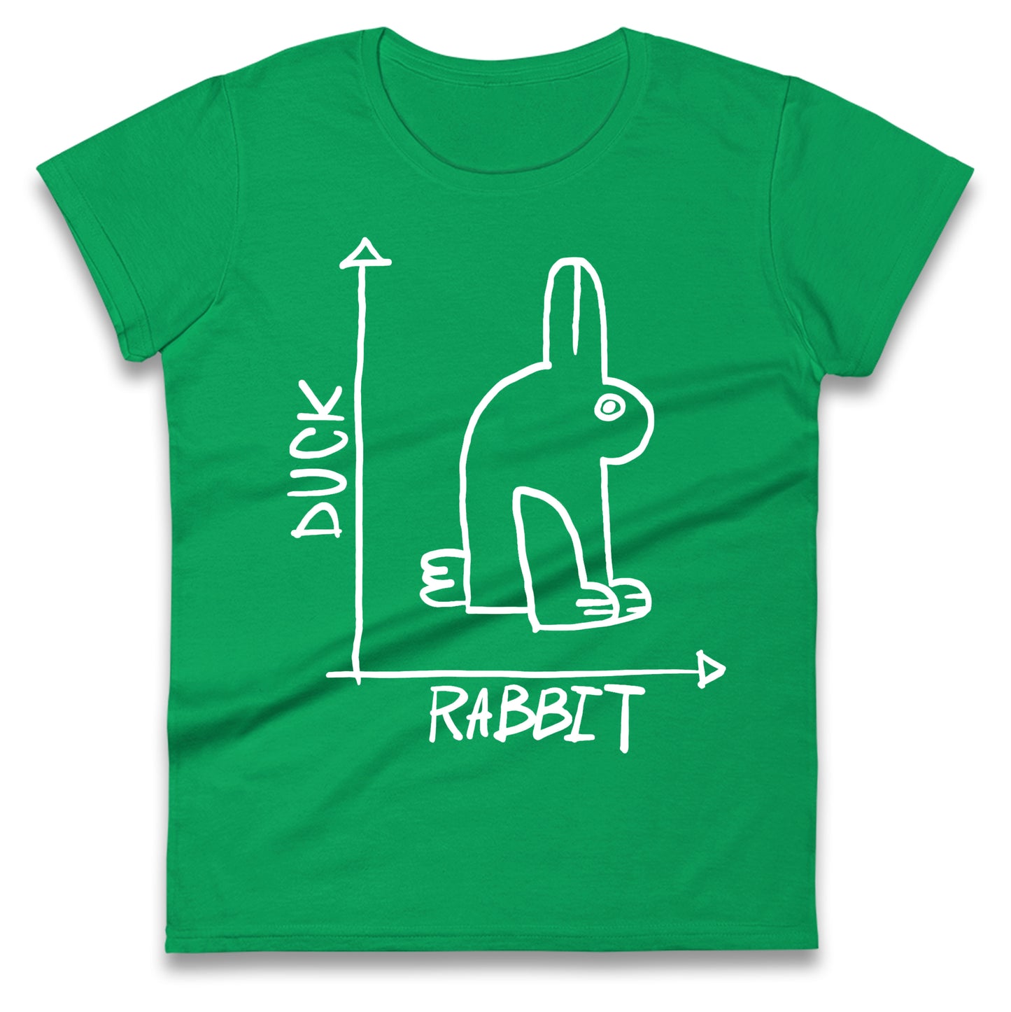 Rabbit Duck Ladies T Shirt
