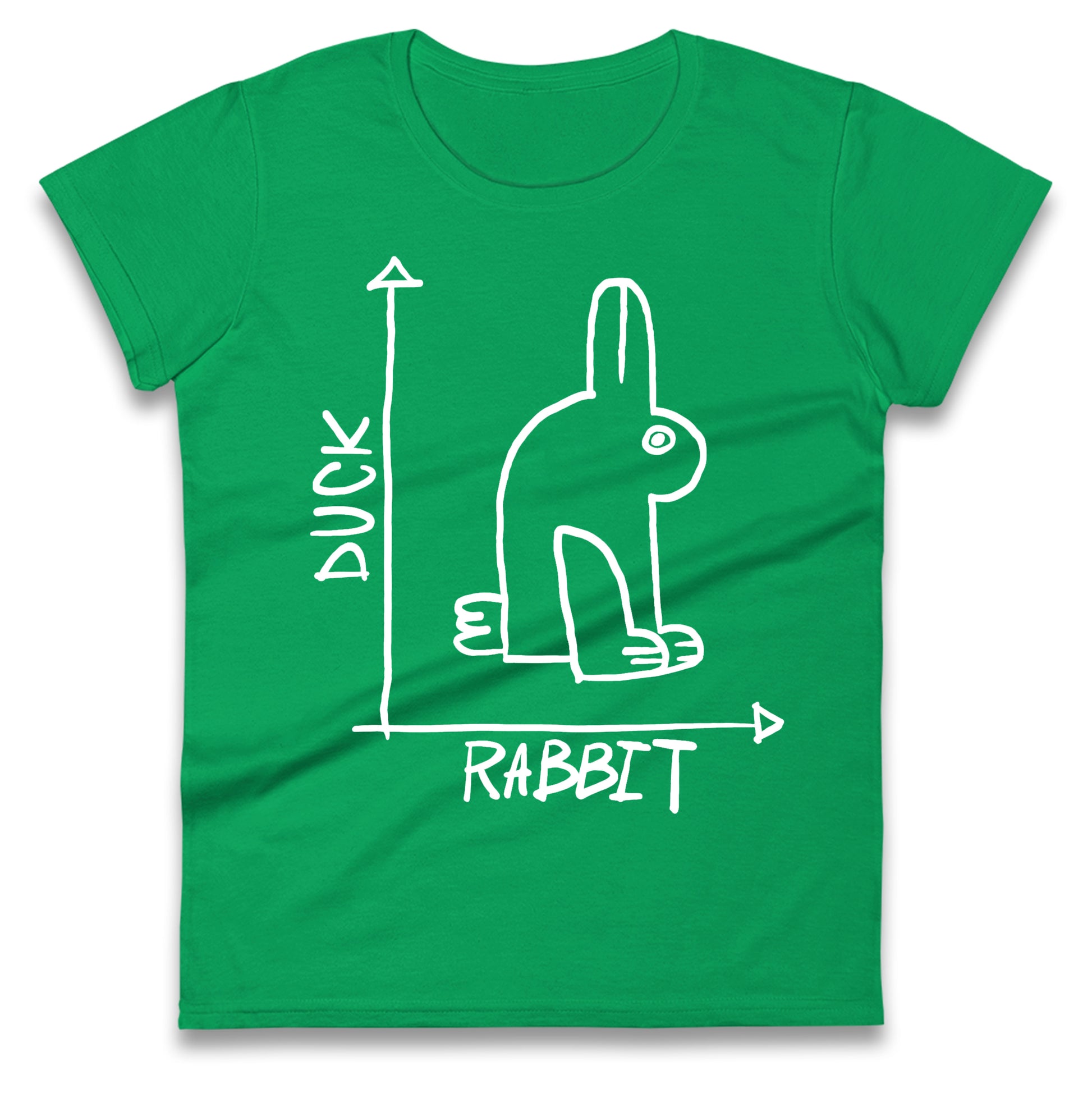 Rabbit Duck Ladies T Shirt
