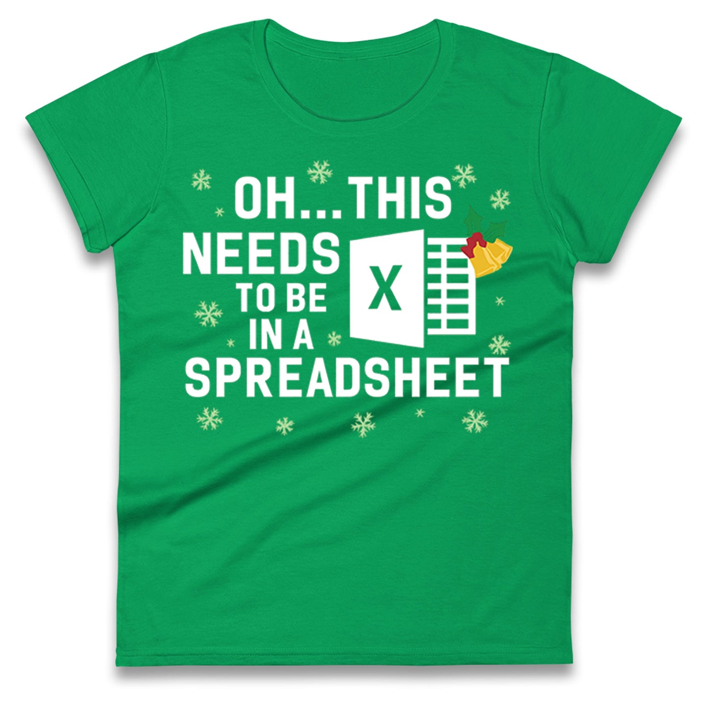 Excel Christmas Ladies T Shirt