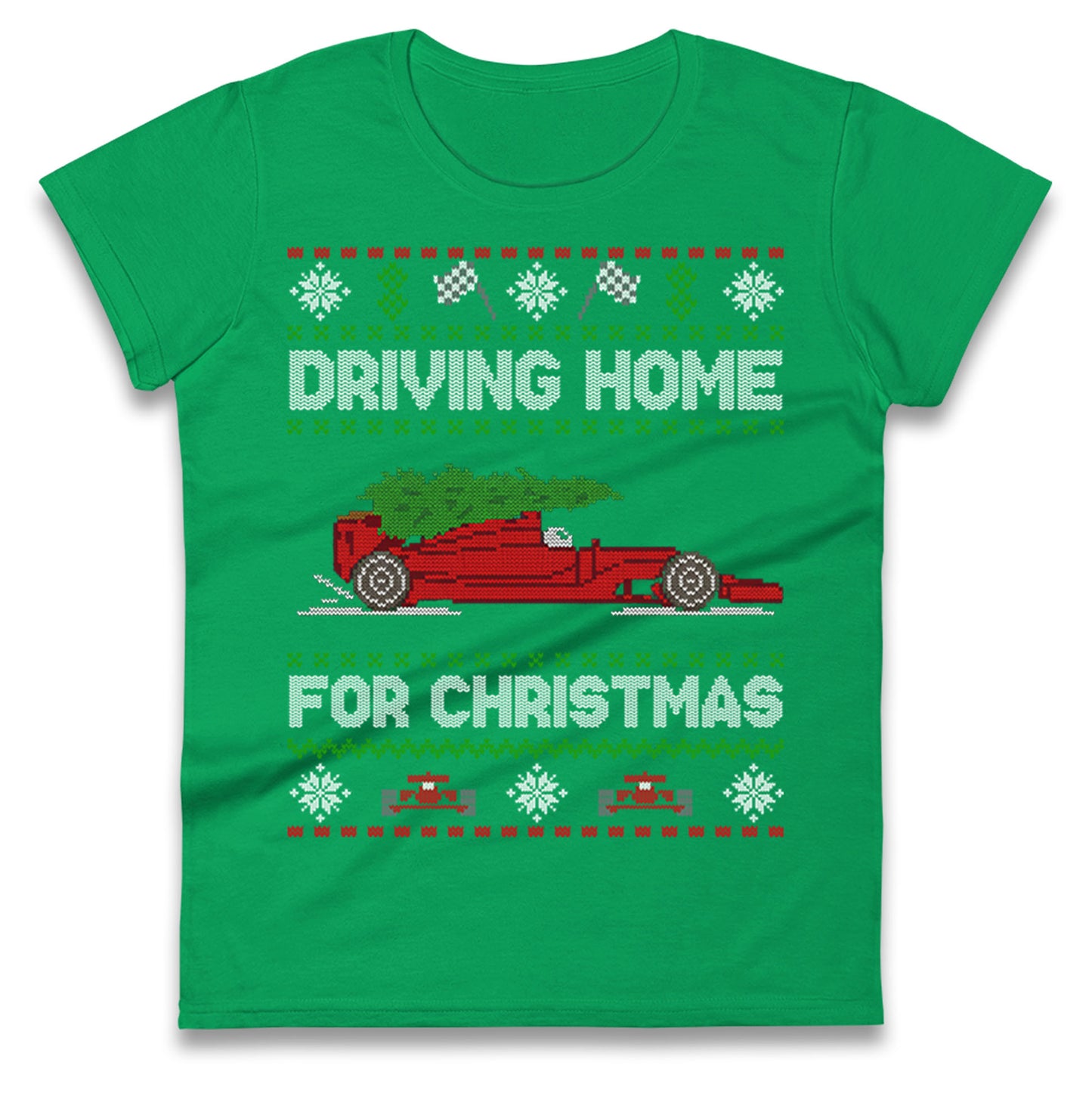 F1 Christmas Ladies T Shirt