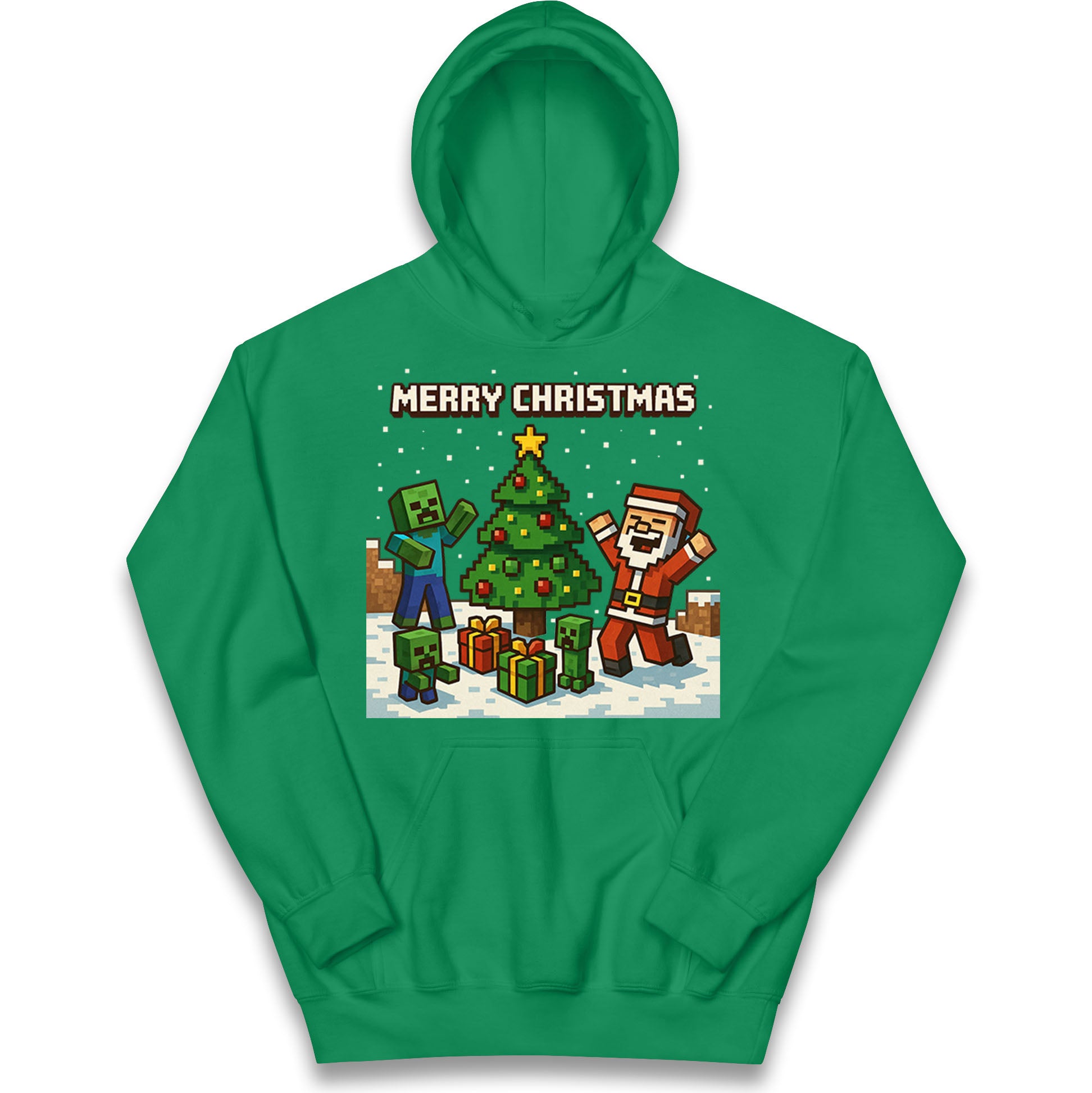 Minecraft Christmas Kids Hoodie