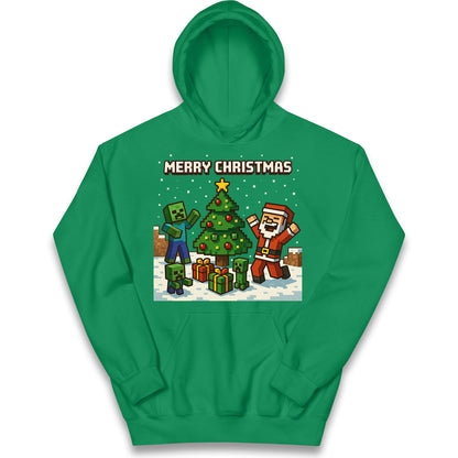 Minecraft Christmas Kids Hoodie