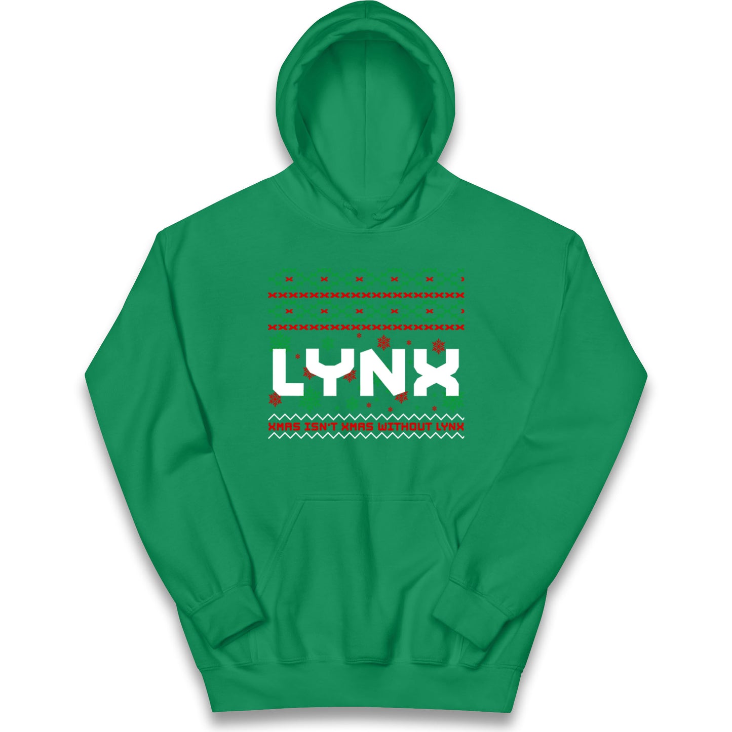 Lynx Christmas Kids Hoodie
