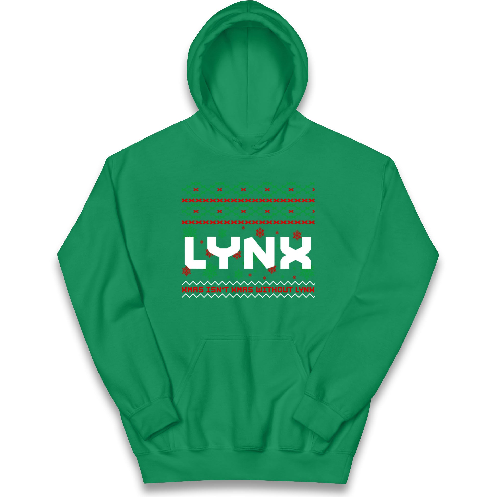 Lynx Christmas Kids Hoodie