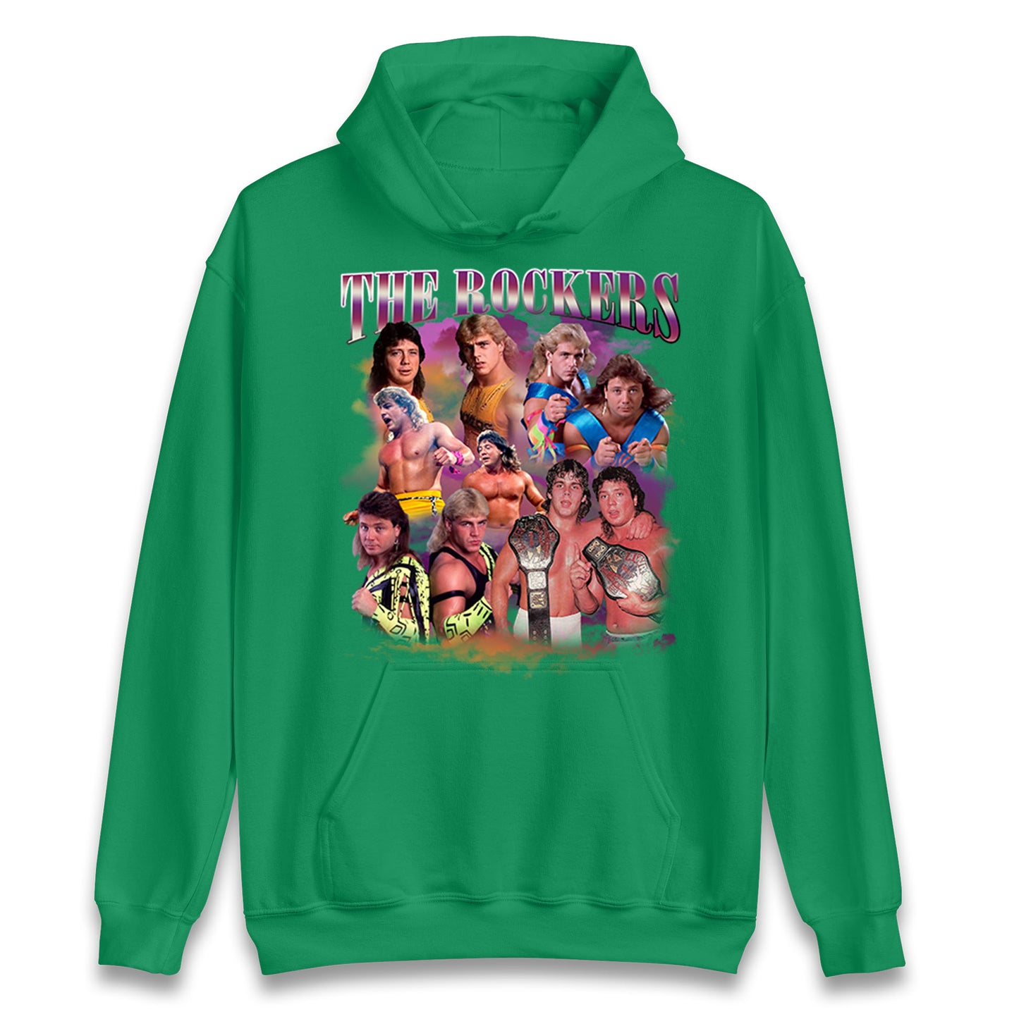 Retro The Rockers Bootleg Wrestling Unisex Hoodie