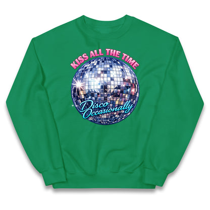 Kiss All The Time Disco Occasionally Kids Jumper