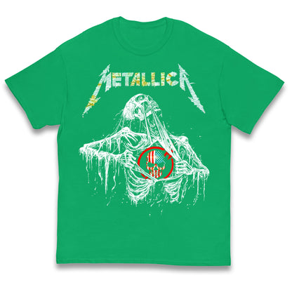Metallica USA Skull Kids T Shirt