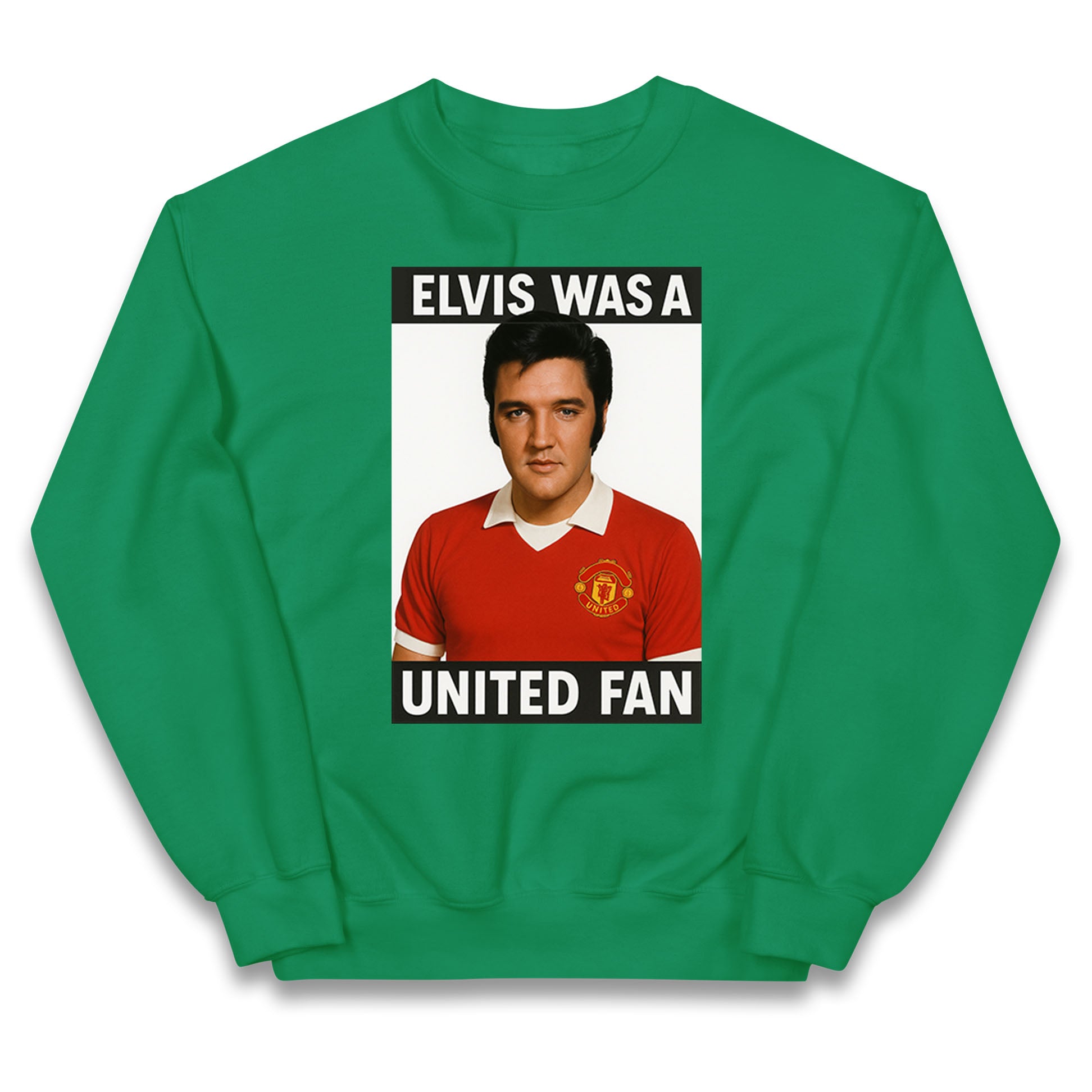 Elvis Presley Mnchester United Kids Jumper