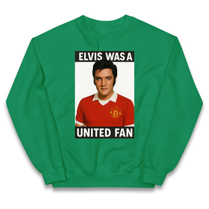 Elvis Presley Mnchester United Kids Jumper