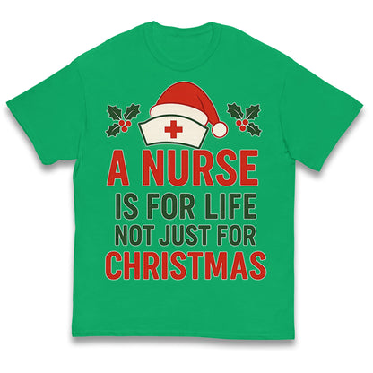 Nursing Christmas Kids T Shirt