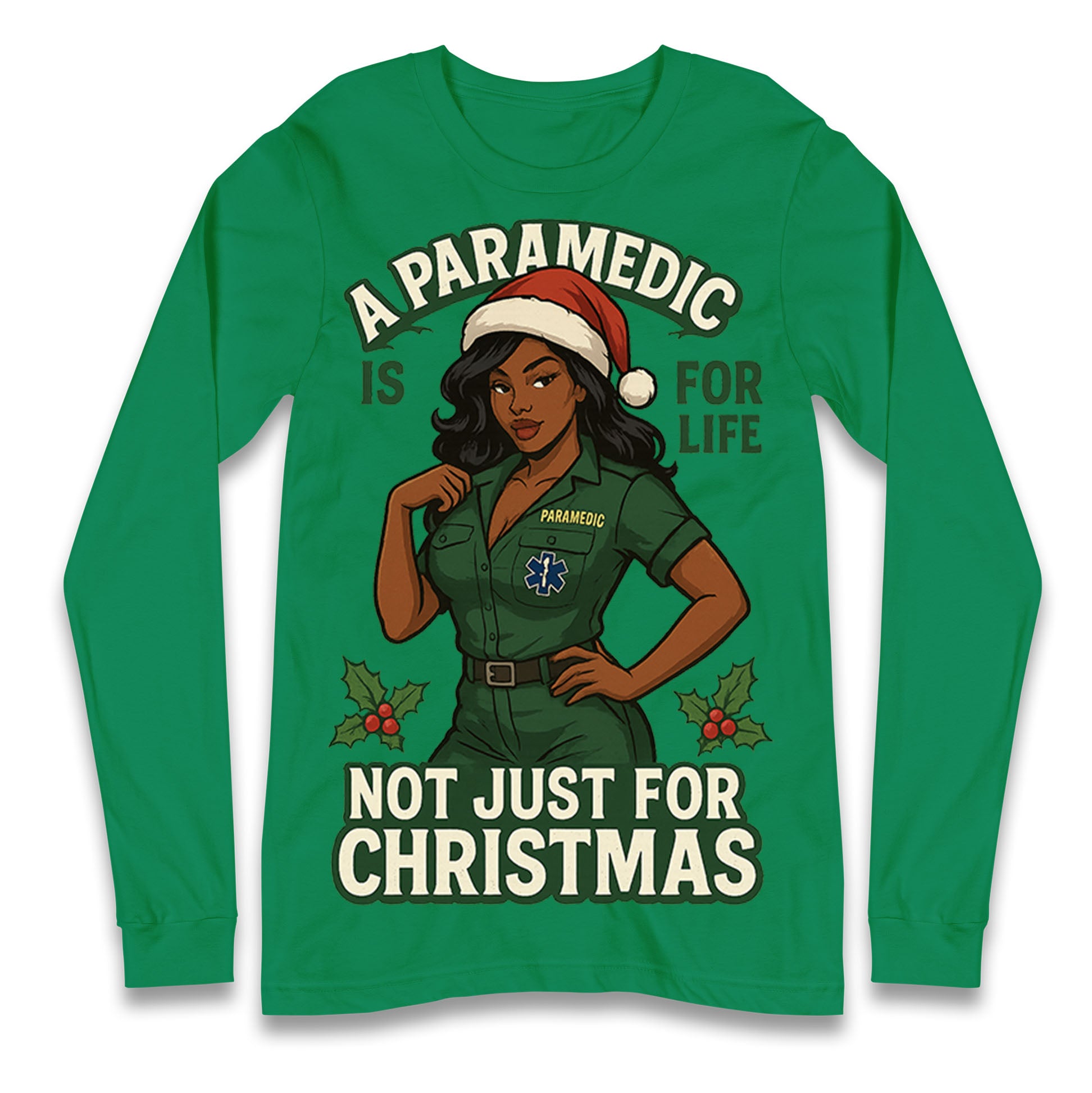 Paramedic Christmas Longsleeve T Shirt