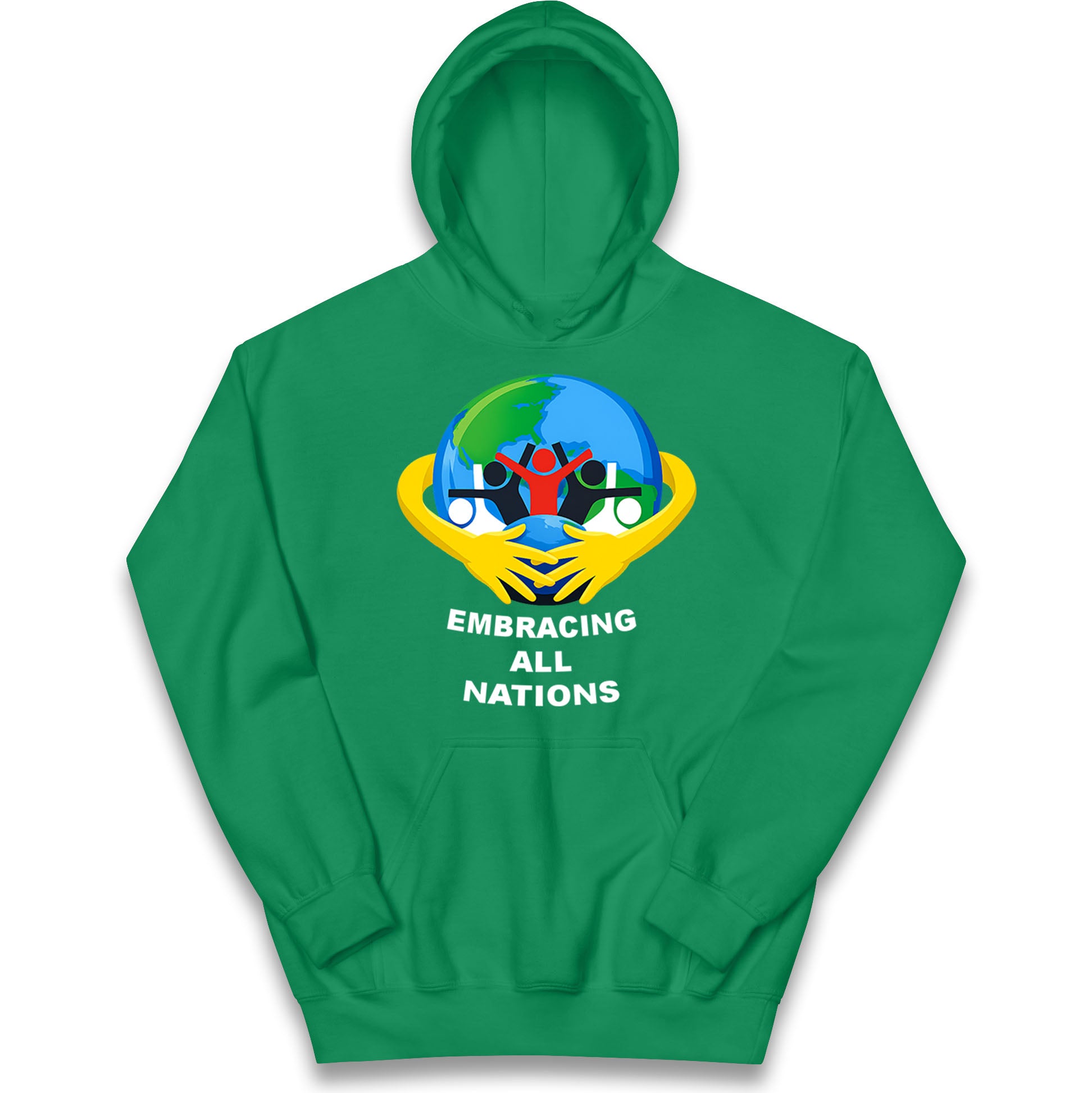 Embracing All Nations Kids Hoodie