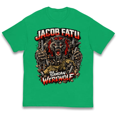 Jacob Fatu The Samoan Werewolf Kids T Shirt