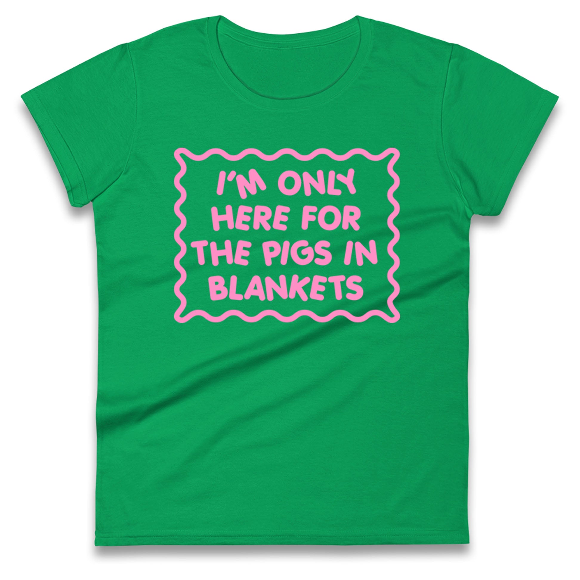 Pigs In Blankets Christmas Ladies T Shirt