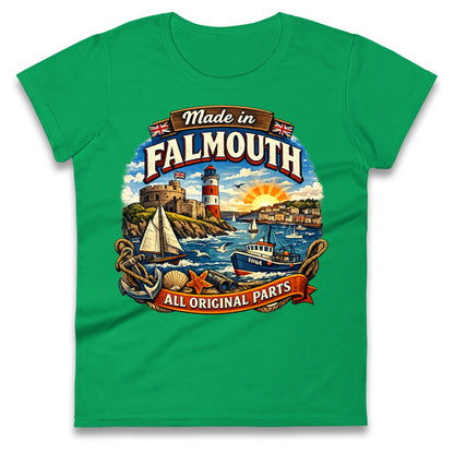 Made In Falmouth All Original Parts Ladies T Shirt
