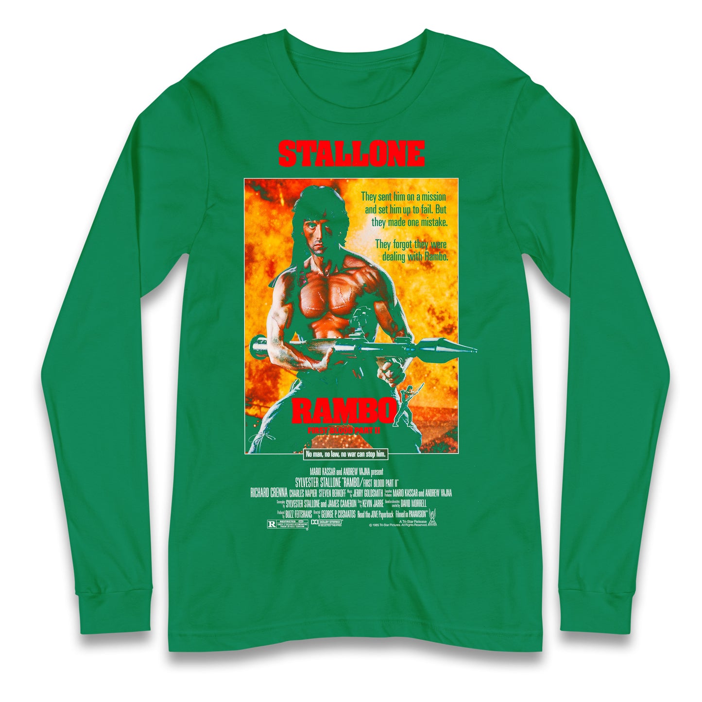 Rambo Movies Longsleeve T Shirt 