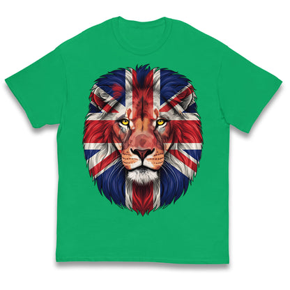 St George Flag Lion Kids T Shirt