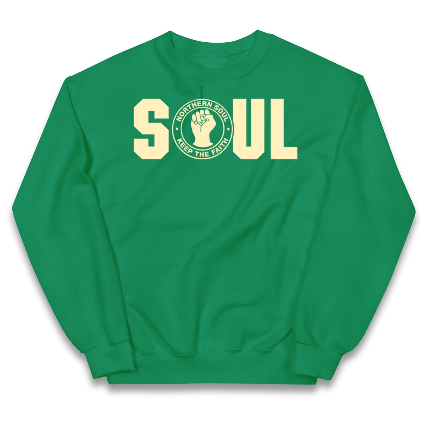 Northern Soul Keep The Faith Logo Kids Jumper 