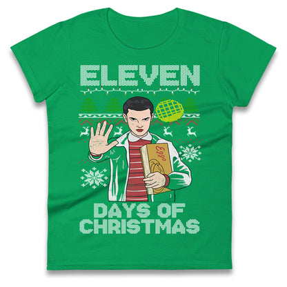 Eleven Christmas Ladies T Shirt