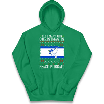 peace in israel hoodie