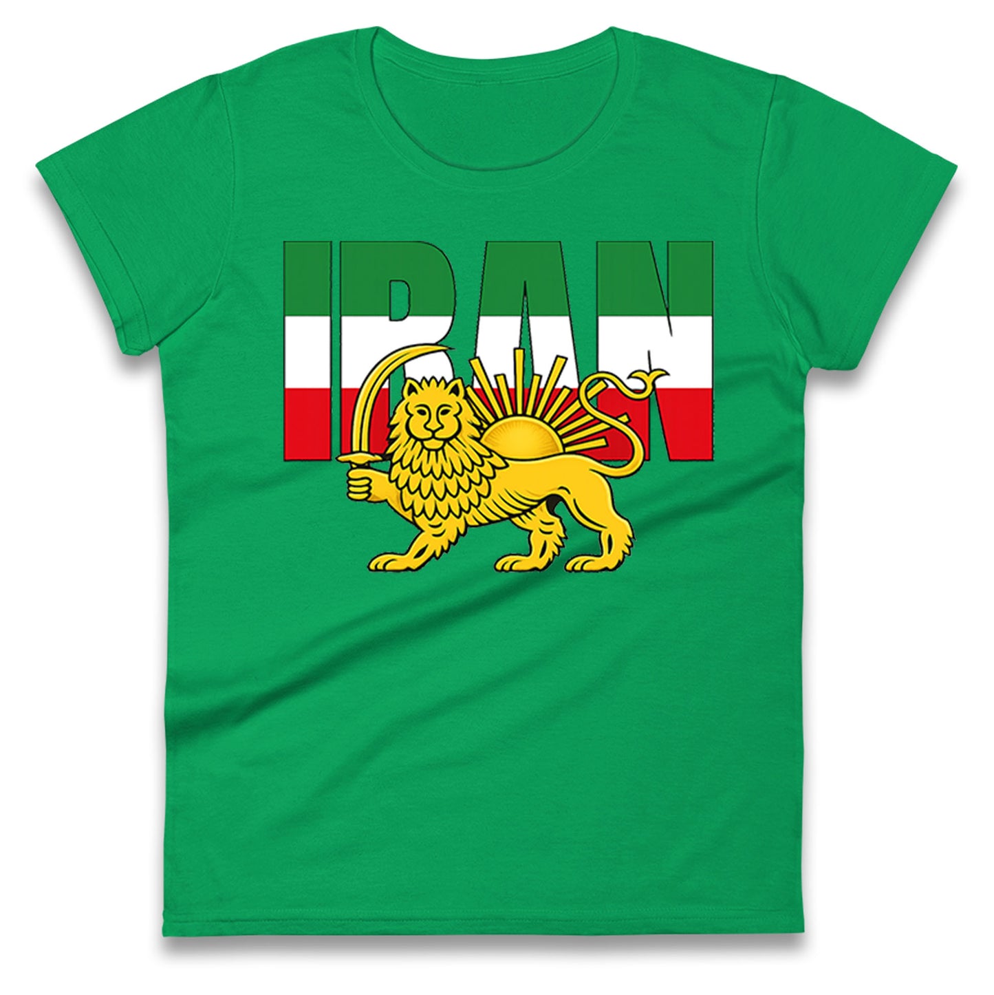 Iran Flag Ladies T Shirt