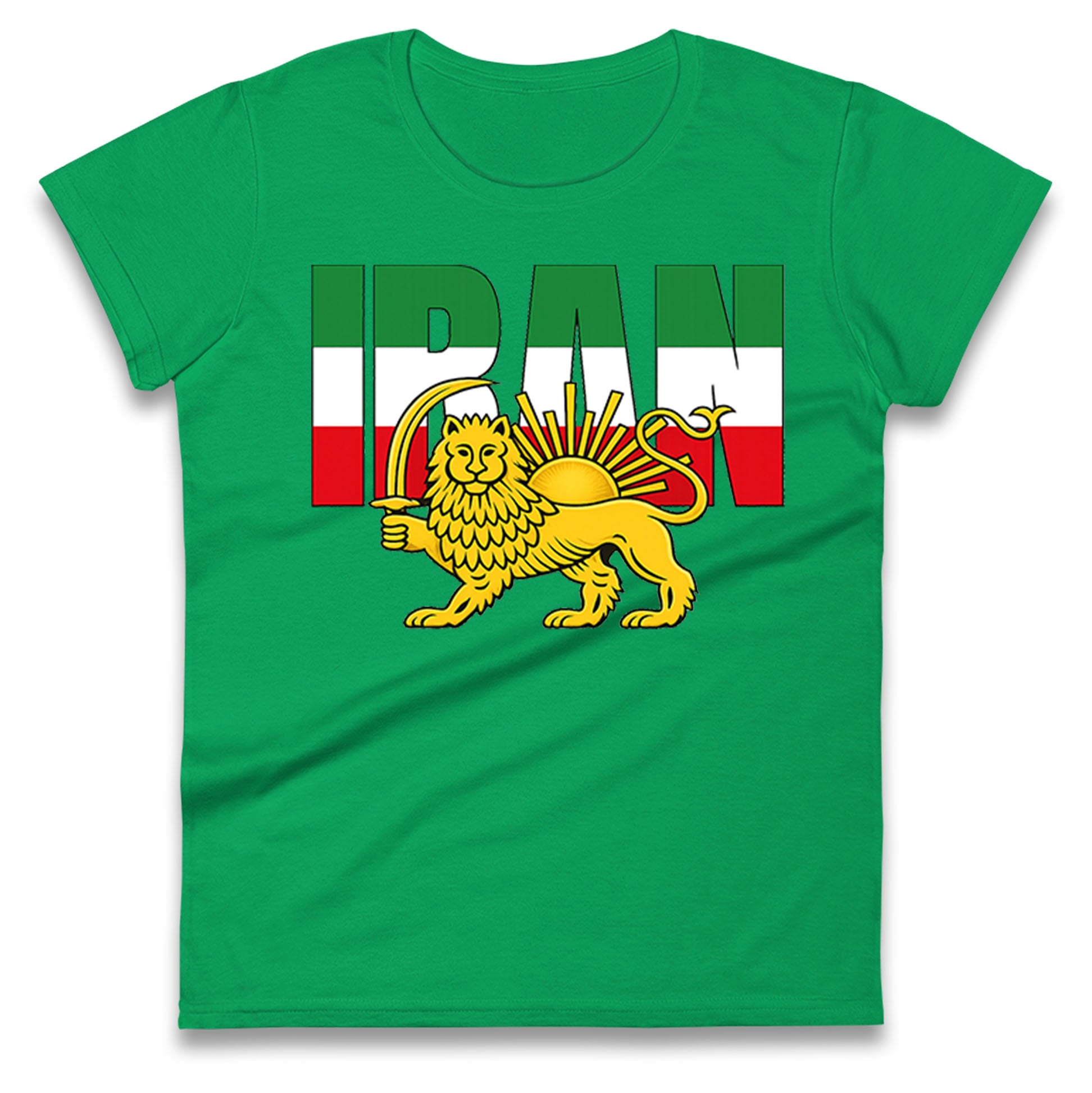 Iran Flag Ladies T Shirt