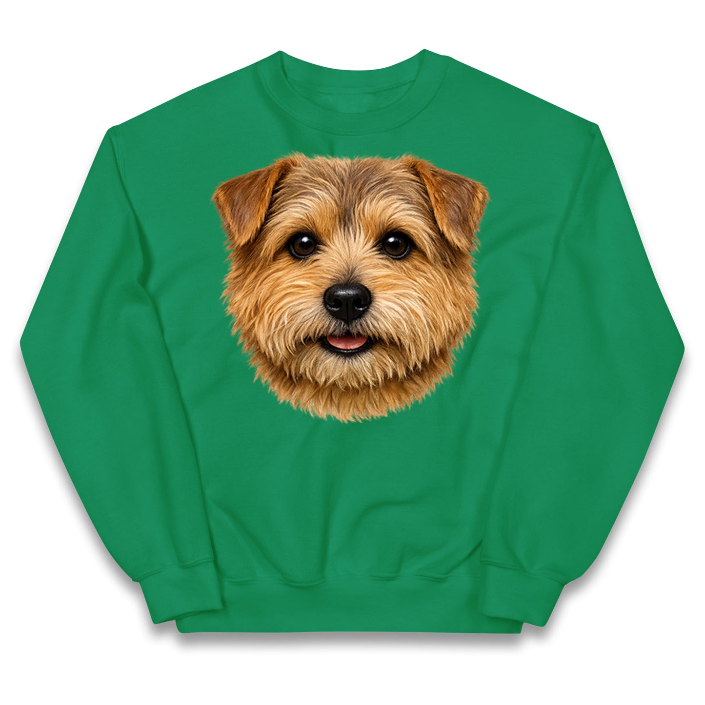 Norfolk Terrier Dog Face Kids Hoodie