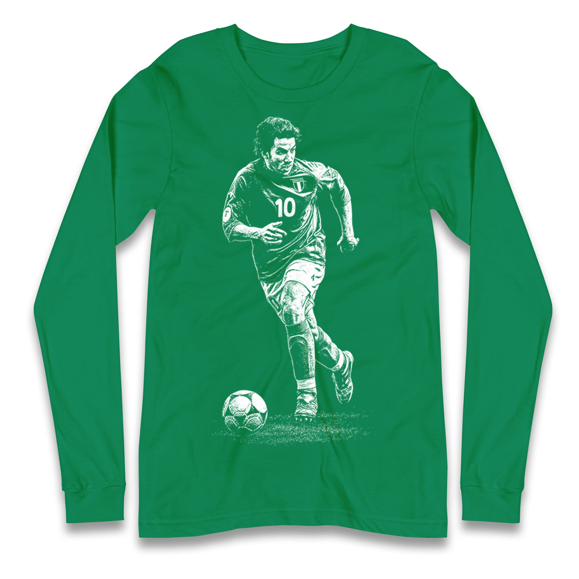 Del Piero 10 Italy Longsleeve T Shirt