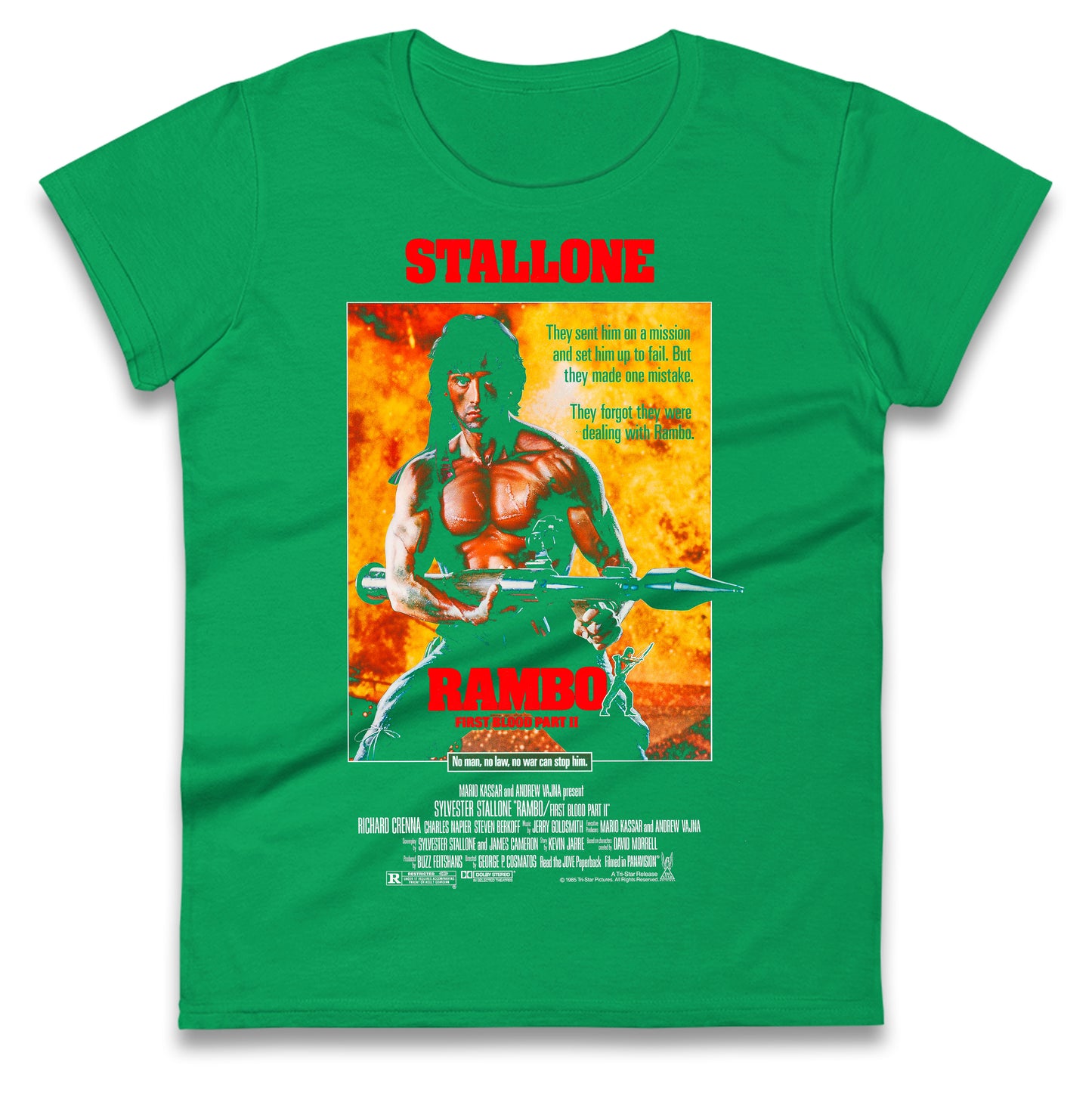 Rambo Movies Ladies T Shirt