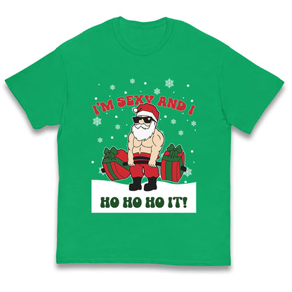 Santa Claus Ho Ho Ho Kids T Shirt