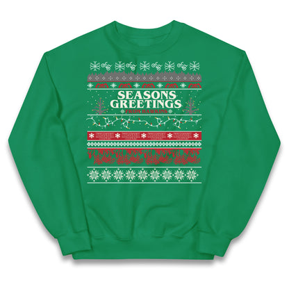 Stranger Things Trailer Kids Jumper
