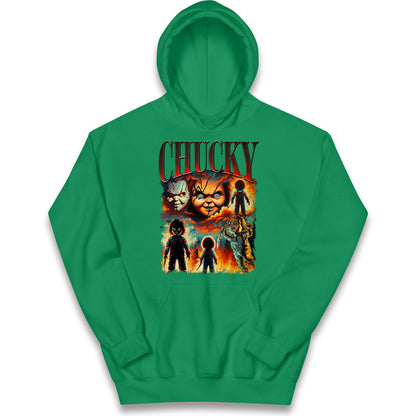 Chucky Doll Halloween Bootleg Kids Hoodie