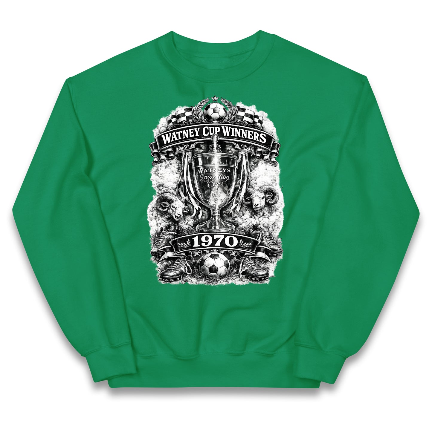 Retro Derby Watney Cup Winners 1970 Kids Jumper