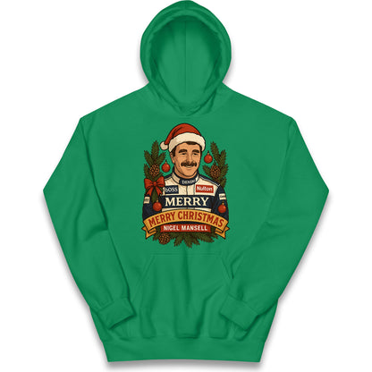Nigel Mansell Christmas Kids Hoodie
