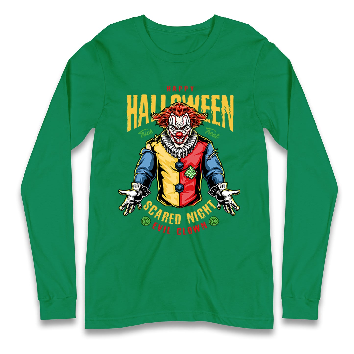 Halloween Clown Longsleeve T Shirt