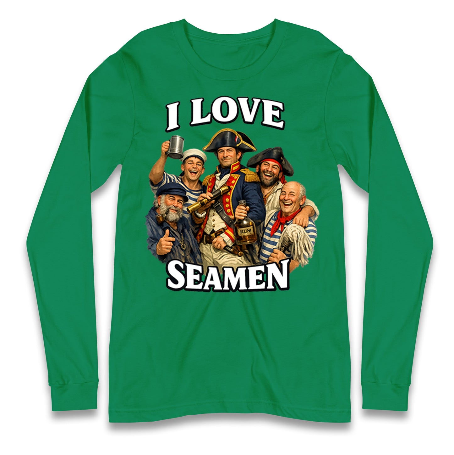 I Love Seamen Funny Cringe Meme Offensive  Longsleeve T Shirt
