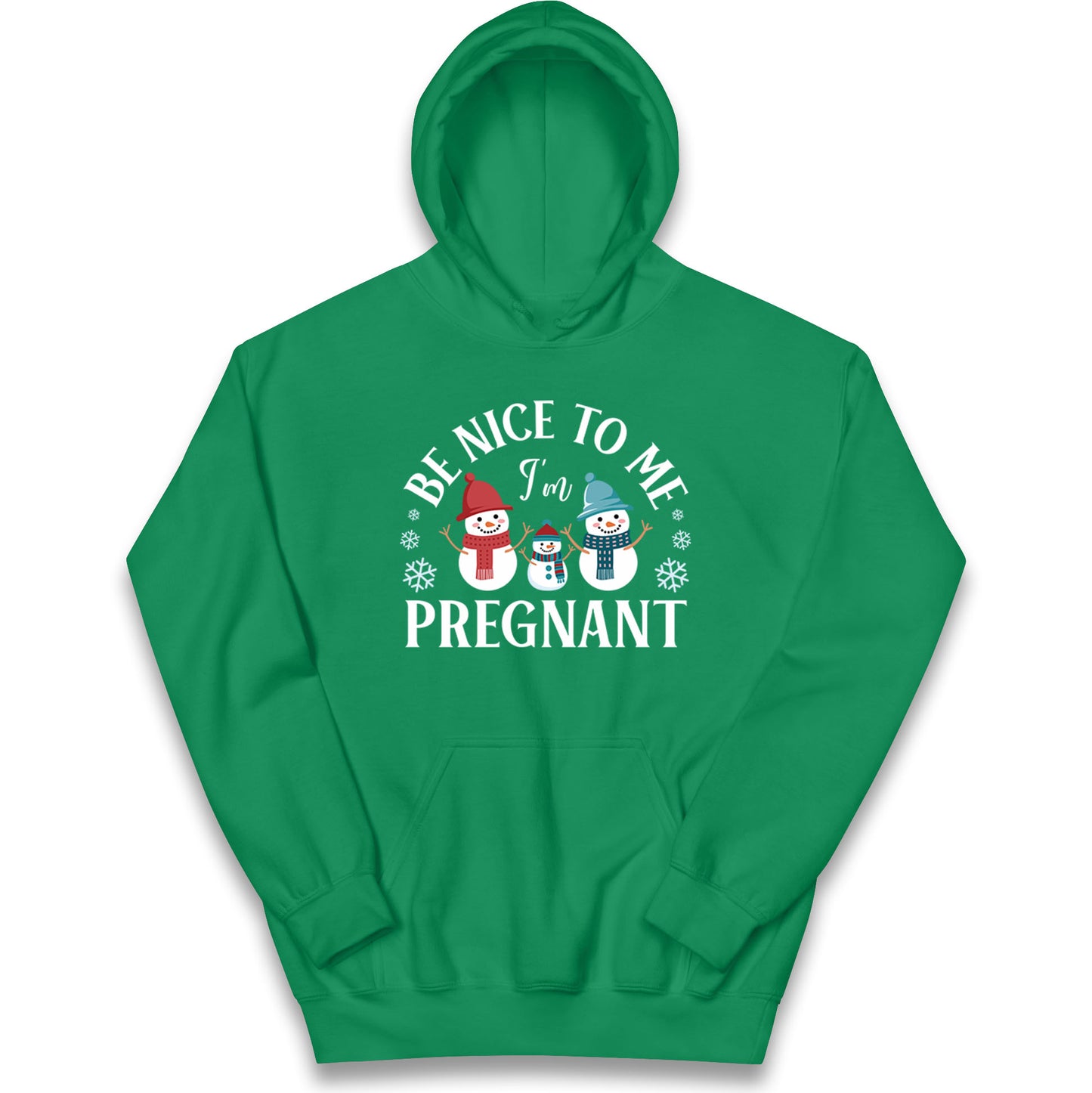 Pregnant At Christmas Kids Hoodie