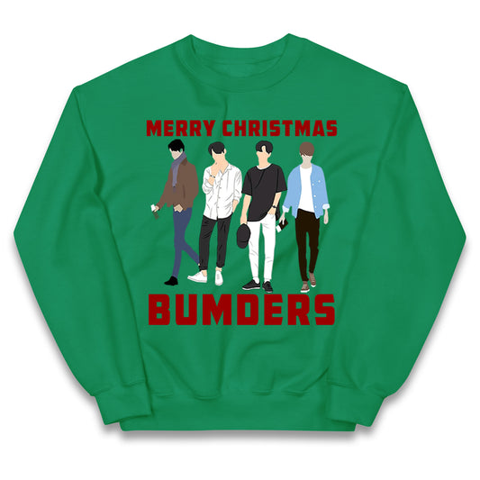 Merry Christmas Bumders The Inbetweeners Kids Jumper